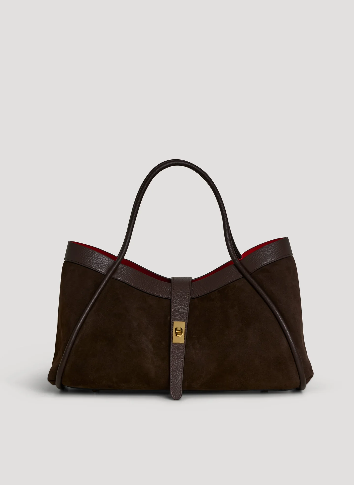 Siena bag in brown suede leather