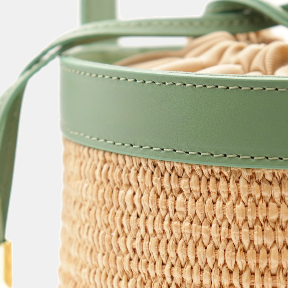 VELTRANO Pisa Raffia | Borsa Secchiello Made in Italy