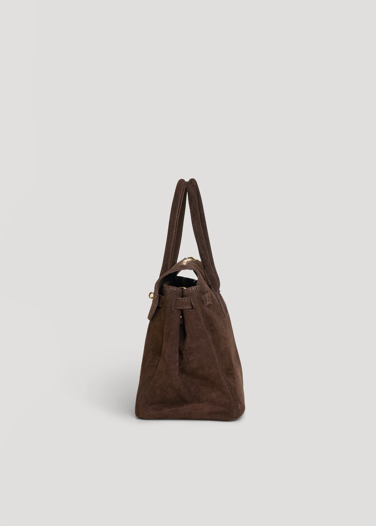 Montalcino Bag in Brown Suede Leather