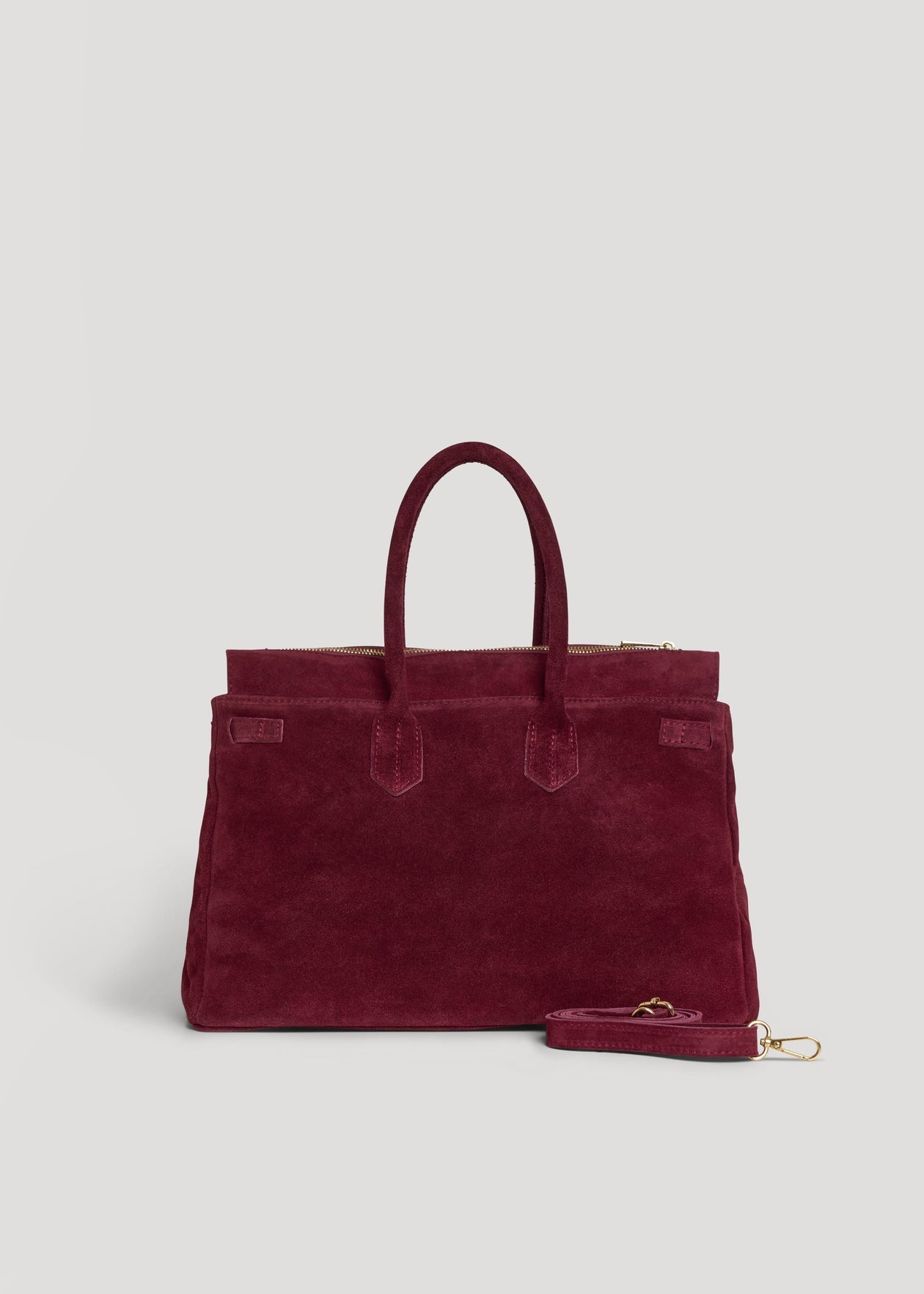 Montalcino Bag in Sangre Suede Leather