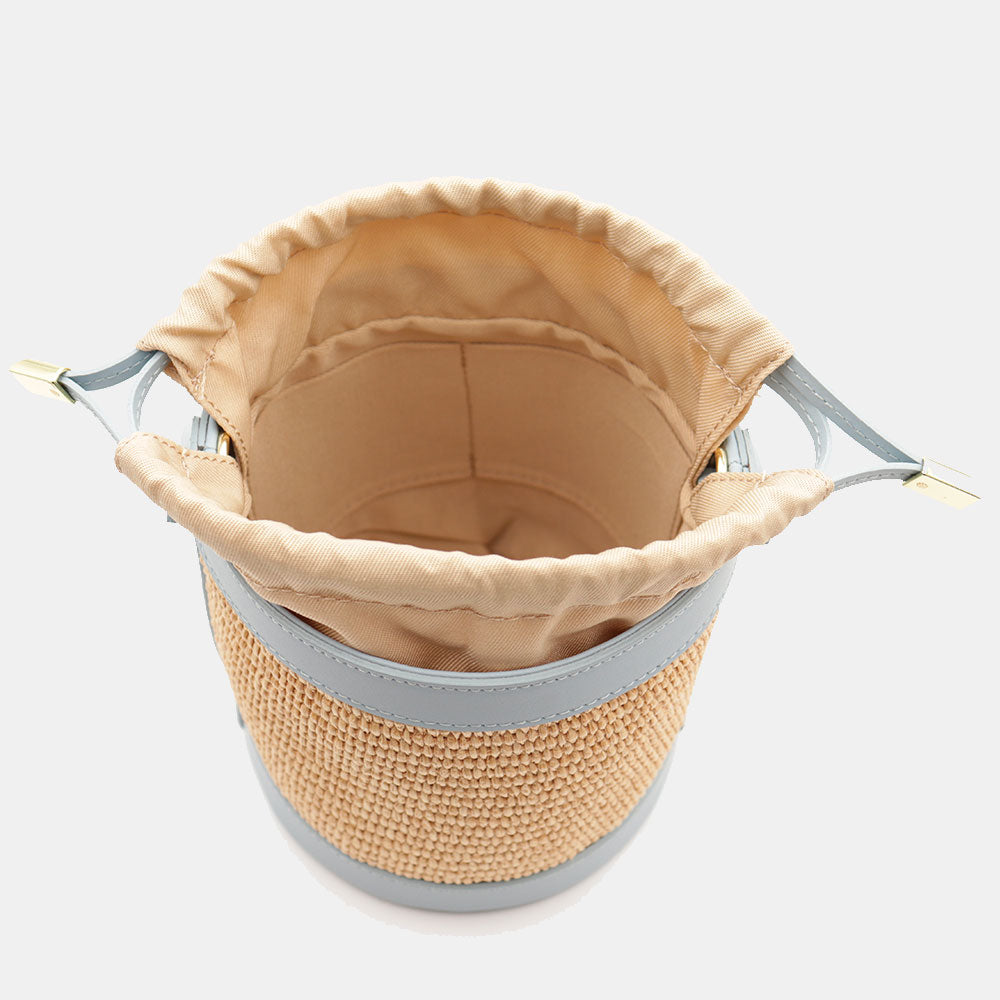 VELTRANO Pisa Raffia | Borsa Secchiello Made in Italy
