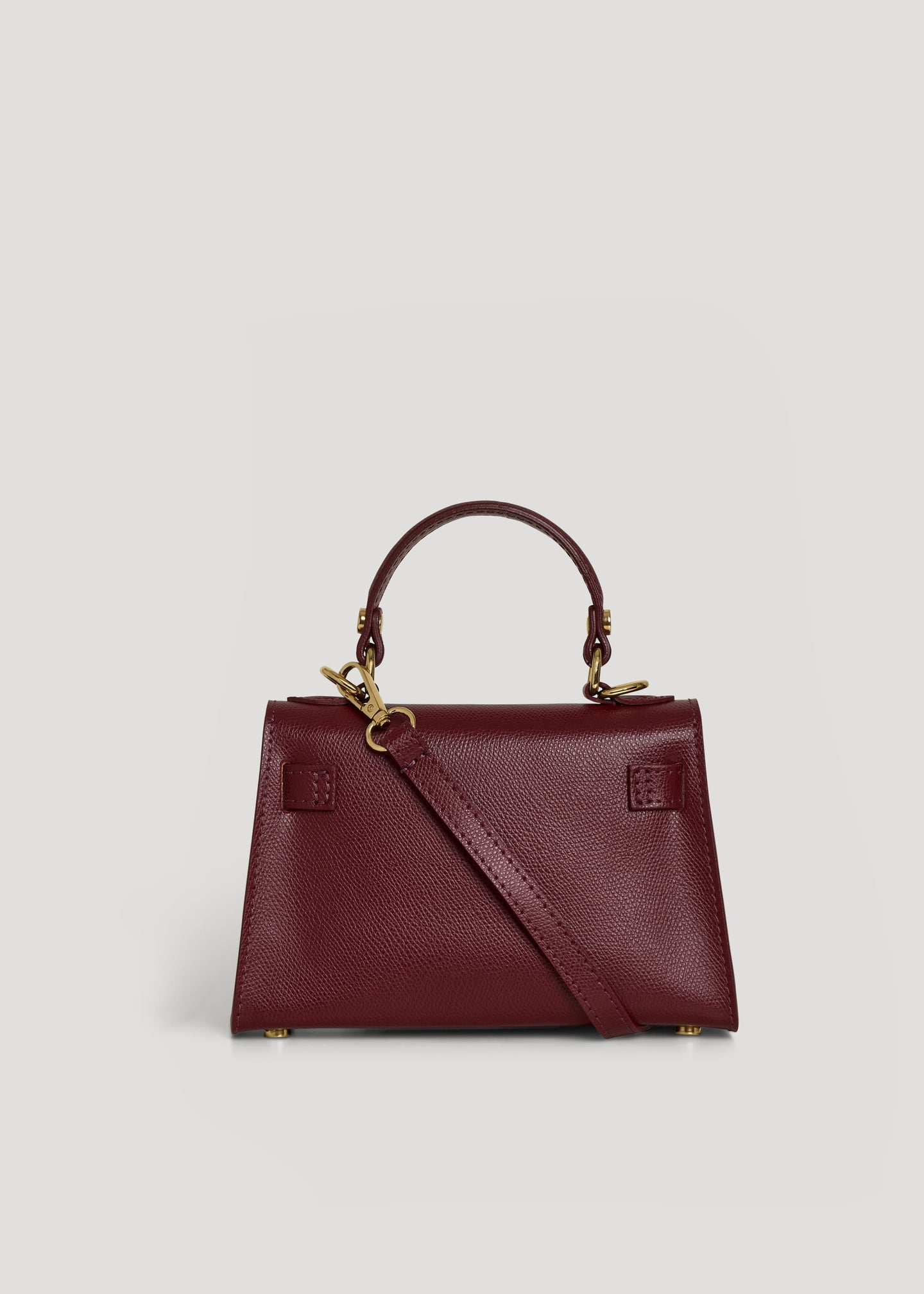 Bellagio Mini Bag in Pebbled Leather Sangre