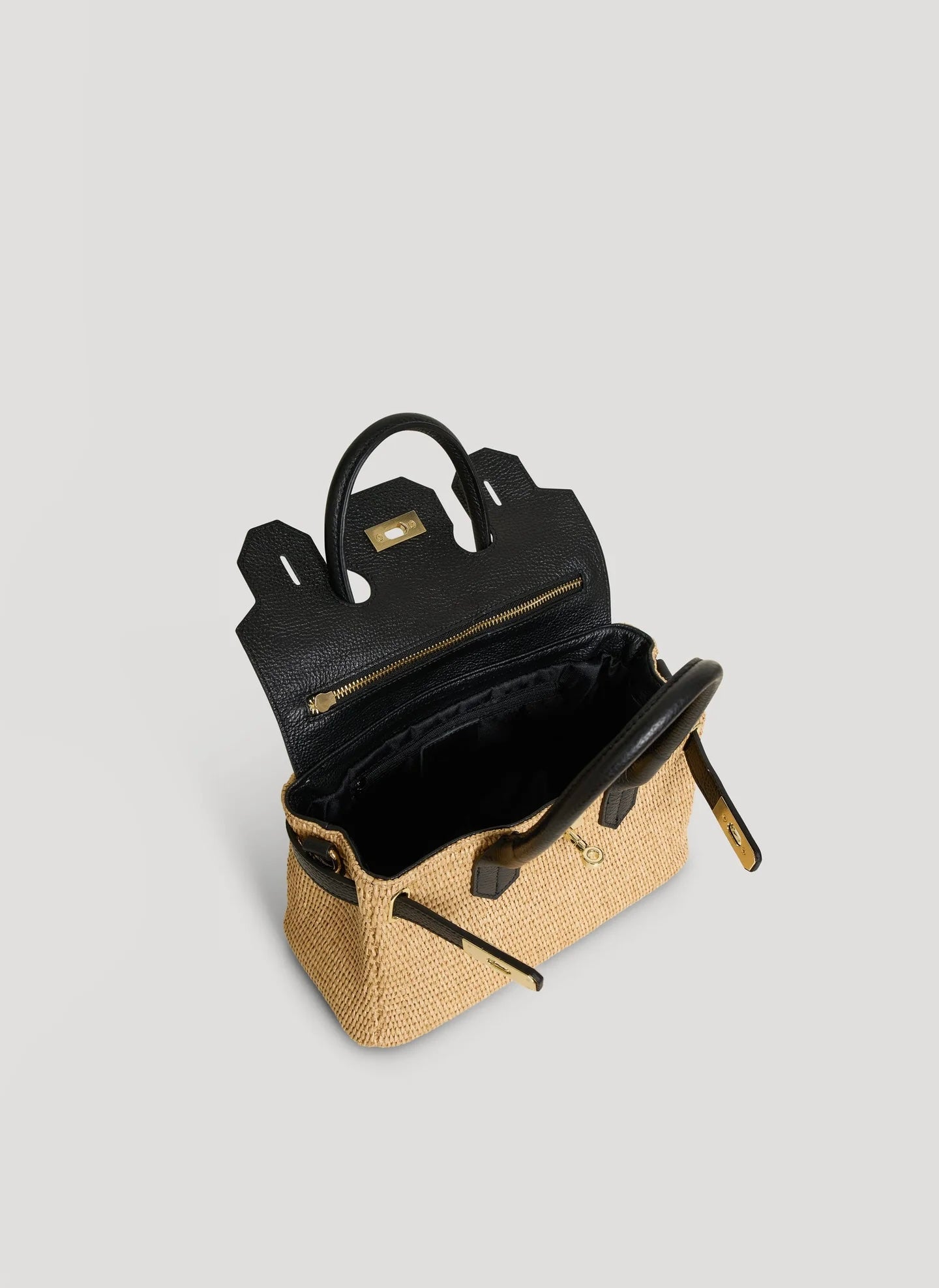 VELTRANO Montalcino Raffia | Borsa in Rafia e Pelle Made in Italy
