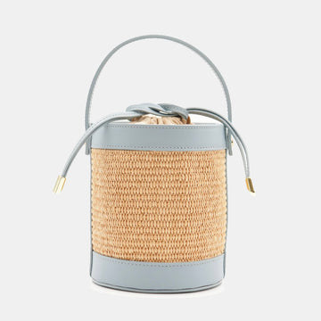 VELTRANO Pisa Raffia | Borsa Secchiello Made in Italy