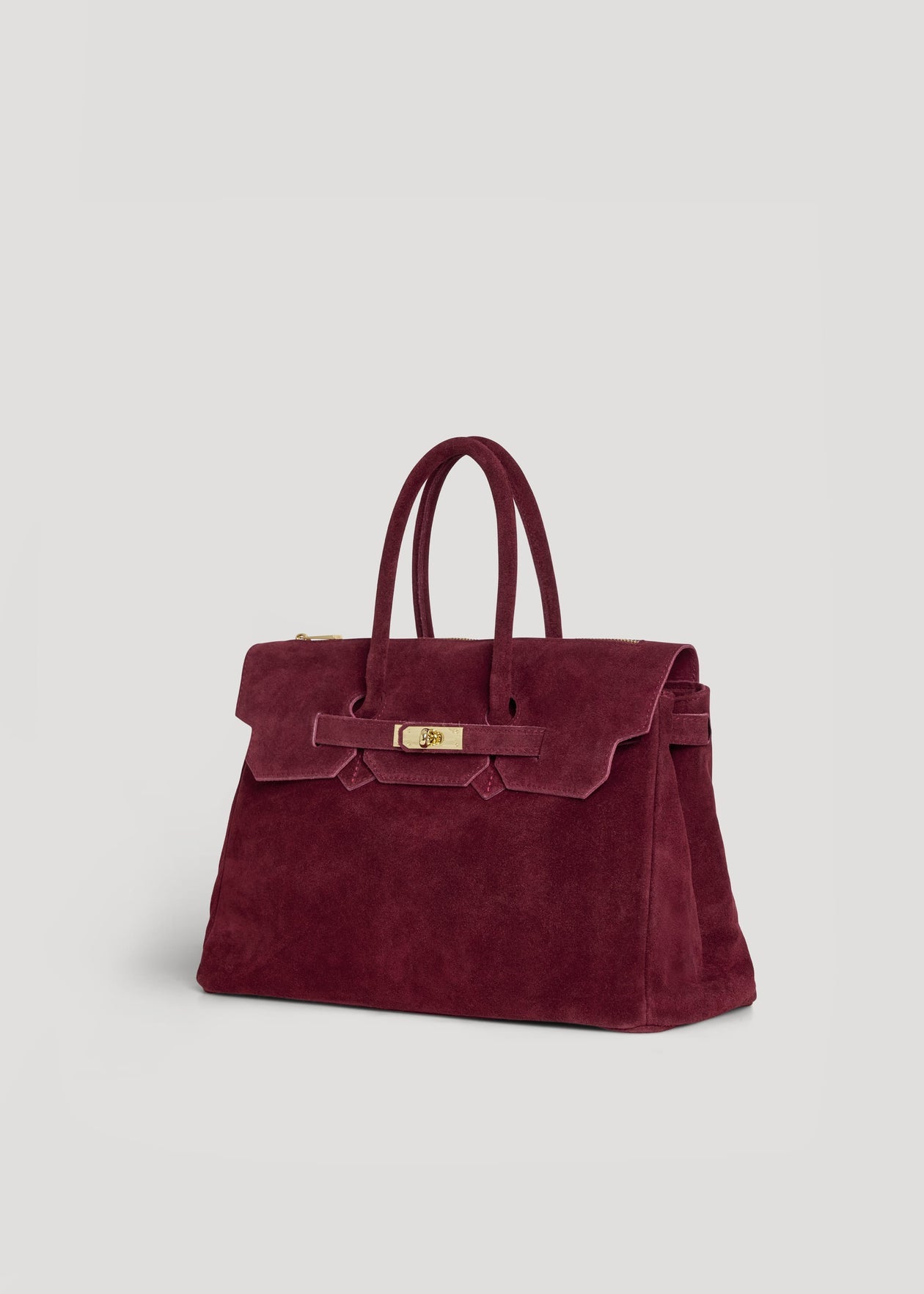 Montalcino Bag in Sangre Suede Leather