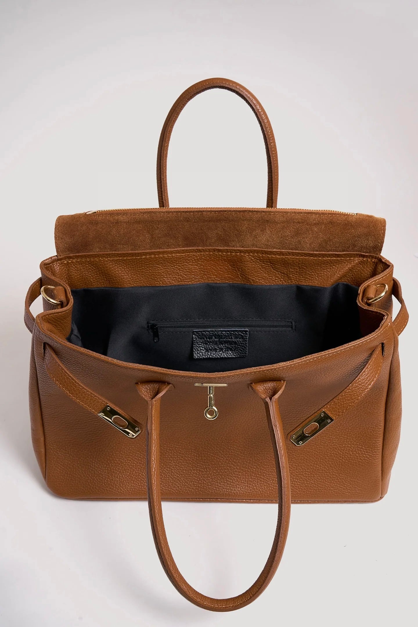 Montalcino Bag in Dollaro Leather Cognac