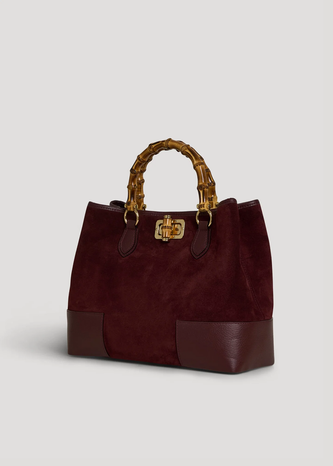 Sangre Suede Bamboo Bag
