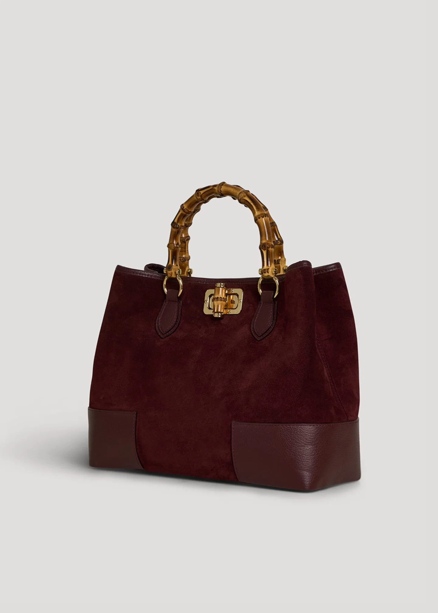 Sangre Suede Bamboo Bag