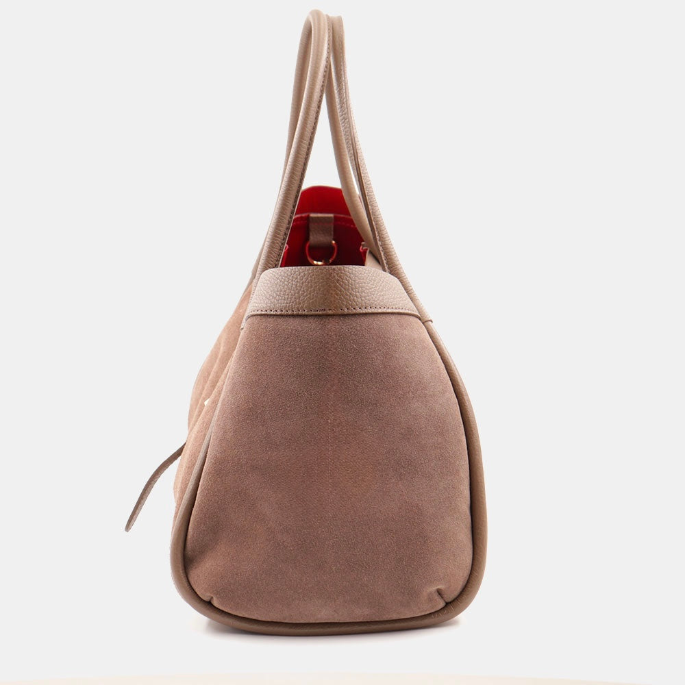 VELTRANO Lucca | Borsa Donna in Camoscio e Pelle Made in Italy