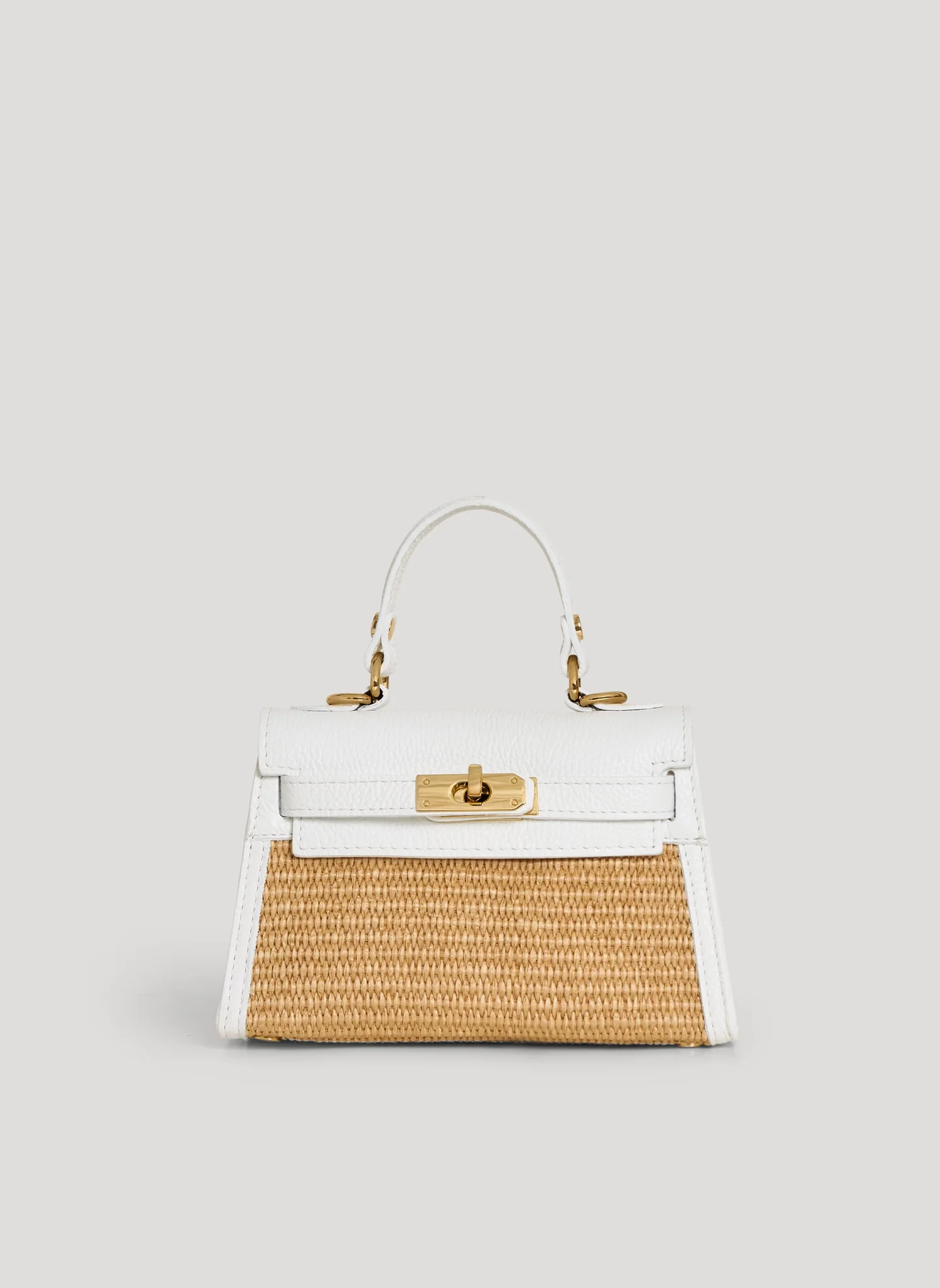 Bellagio Mini  in Raffia e Dollaro Bianco