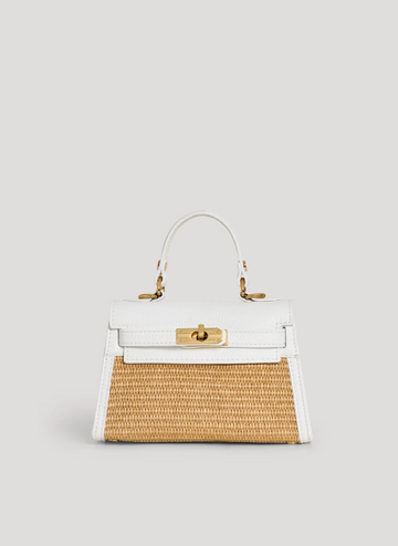 Bellagio Mini  in Raffia e Dollaro Bianco