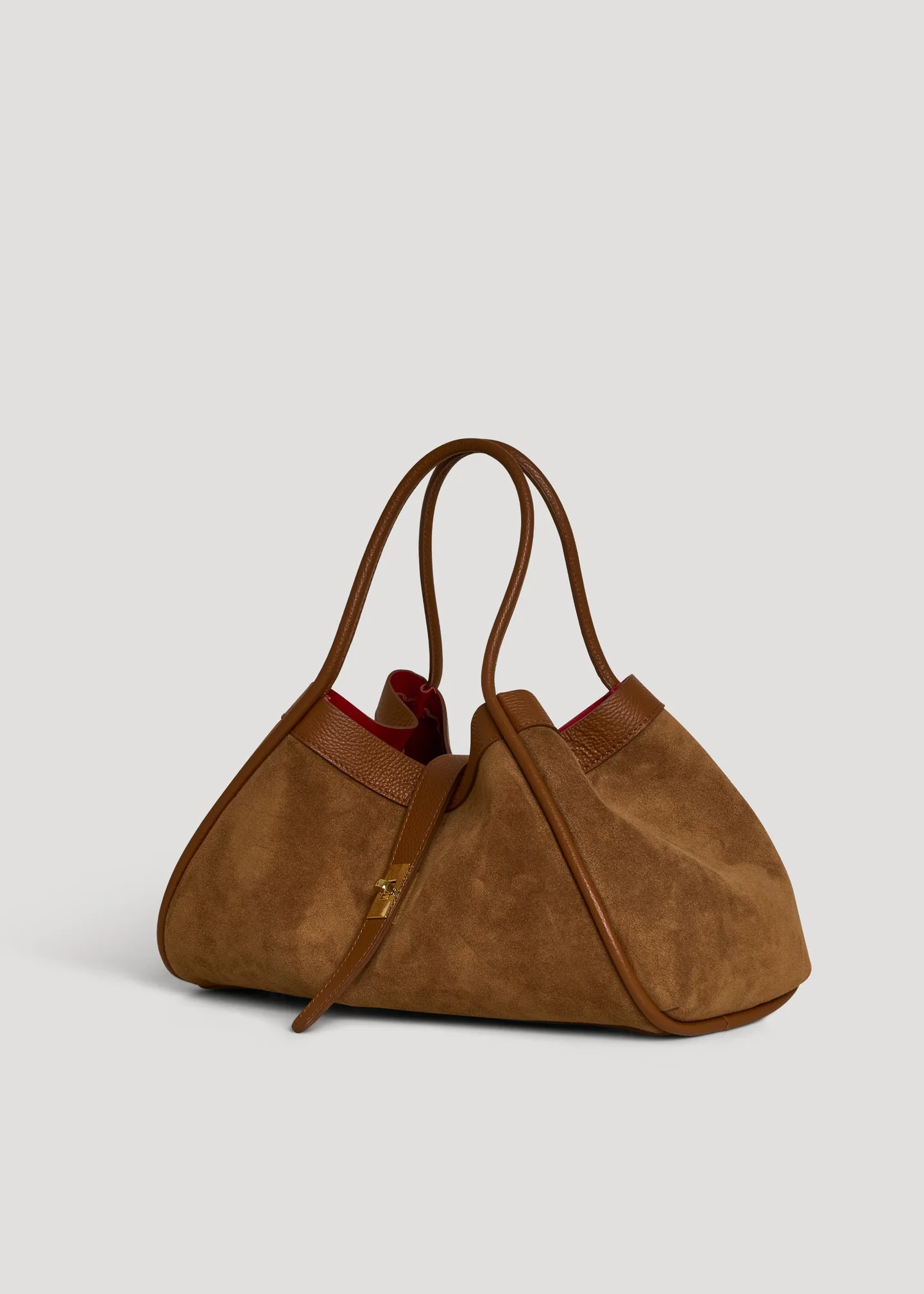 Siena bag in Cognac suede leather