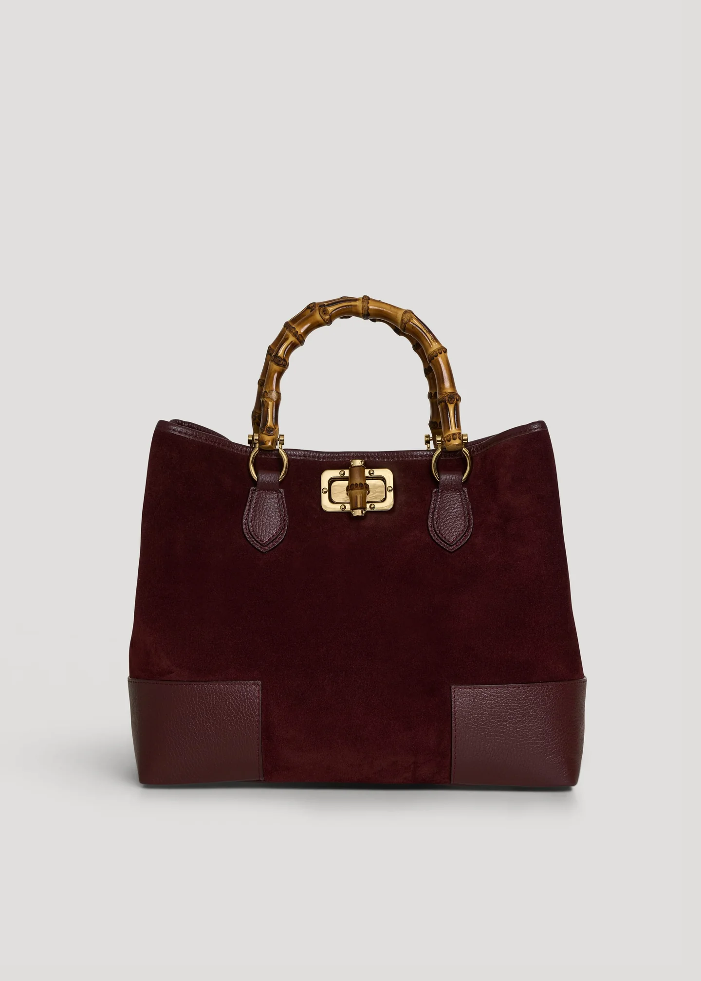 Sangre Suede Bamboo Bag