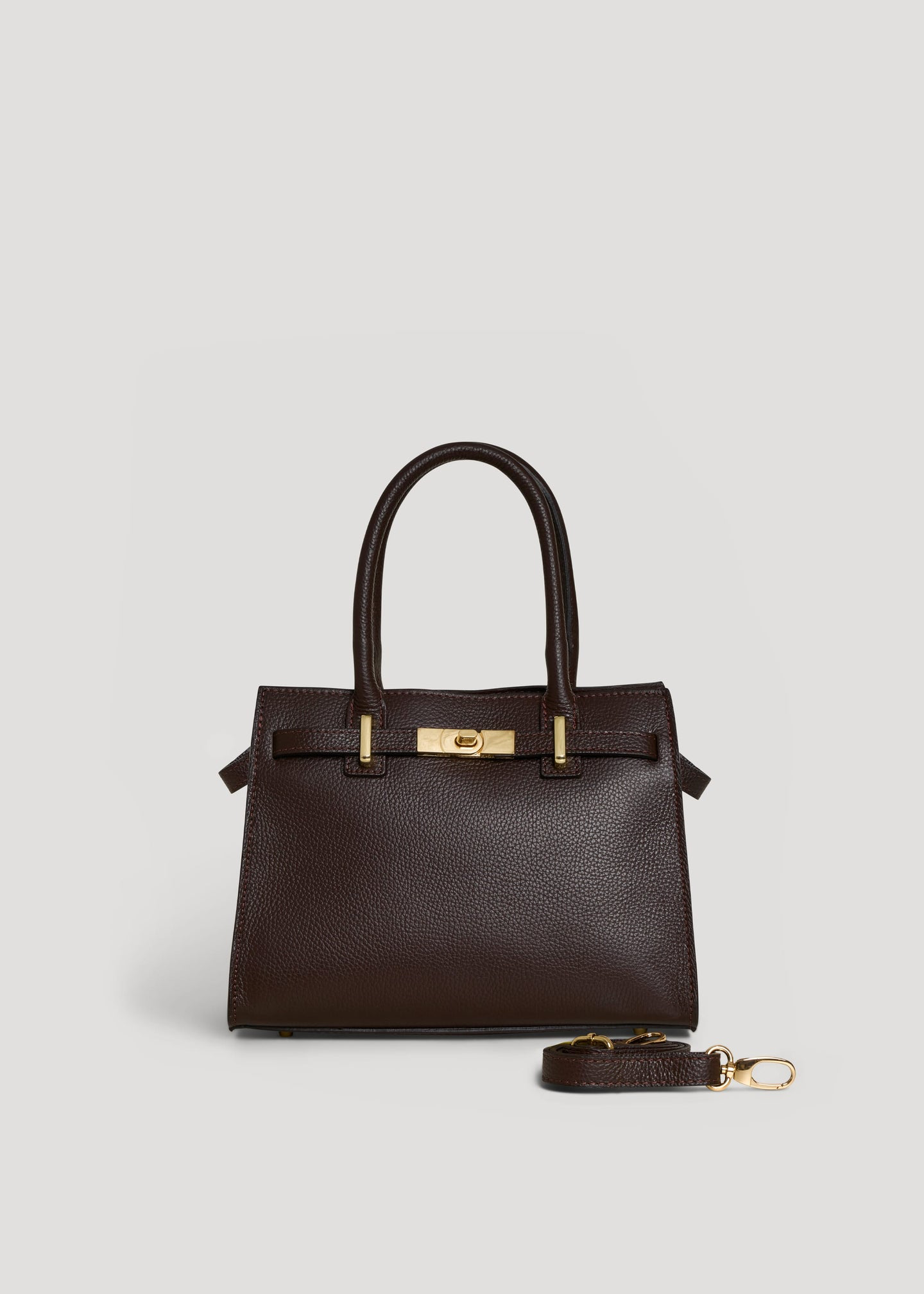 Capri Bag in Dollaro Leather Brown