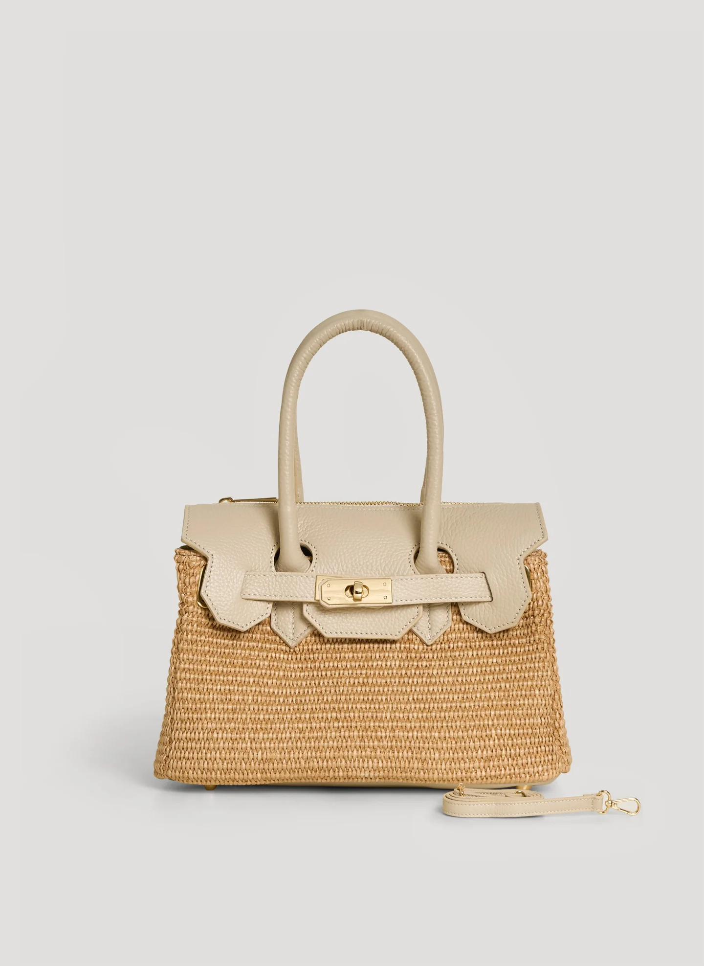 VELTRANO Montalcino Raffia | Borsa in Rafia e Pelle Made in Italy