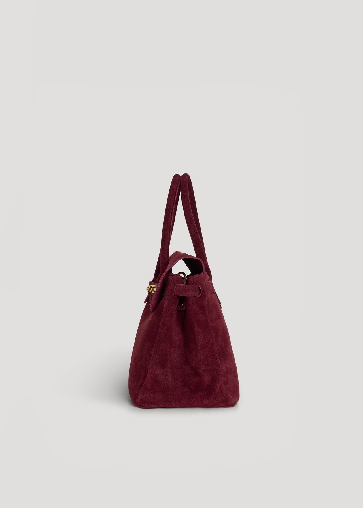 Montalcino Bag in Sangre Suede Leather