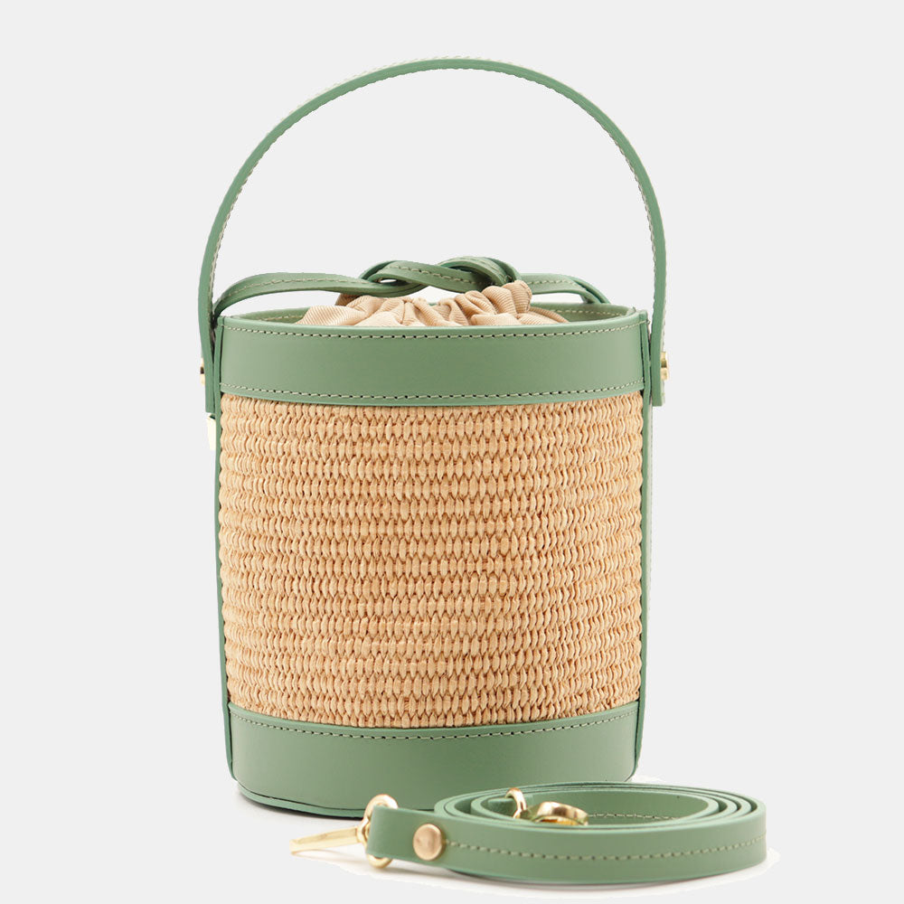 VELTRANO Pisa Raffia | Borsa Secchiello Made in Italy
