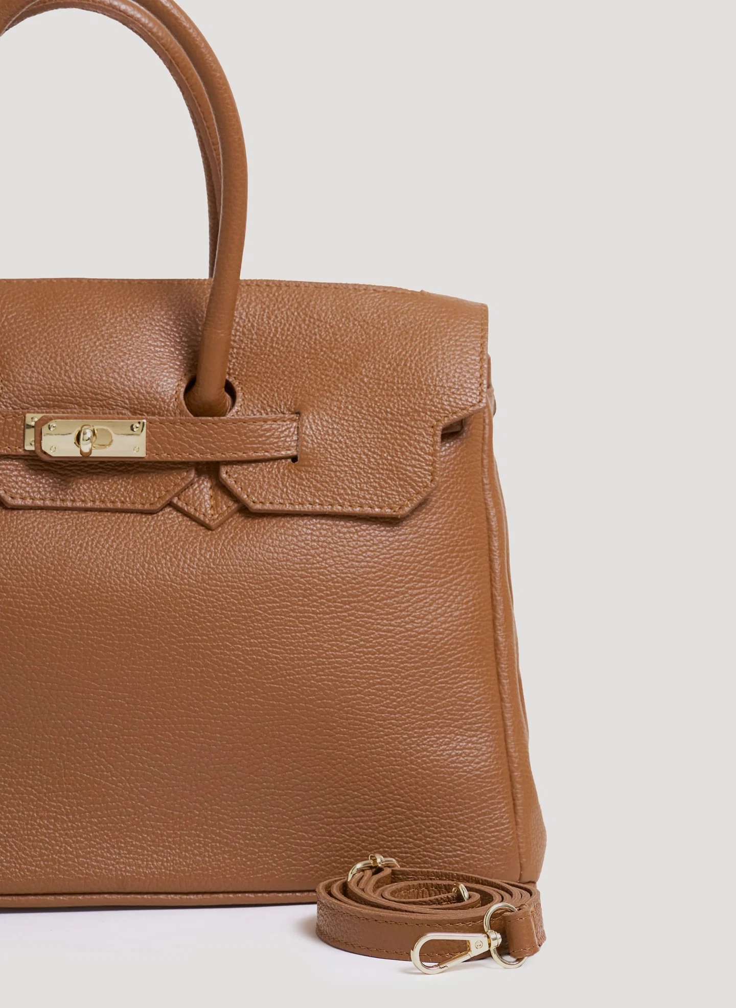 Montalcino Bag in Dollaro Leather Cognac