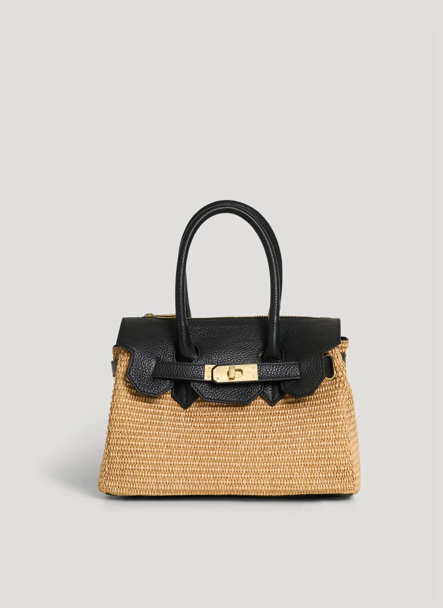VELTRANO Montalcino Raffia | Borsa in Rafia e Pelle Made in Italy