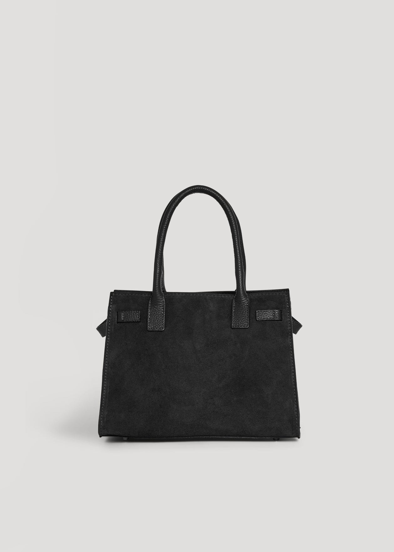 Capri Bag in Black Suede Leather
