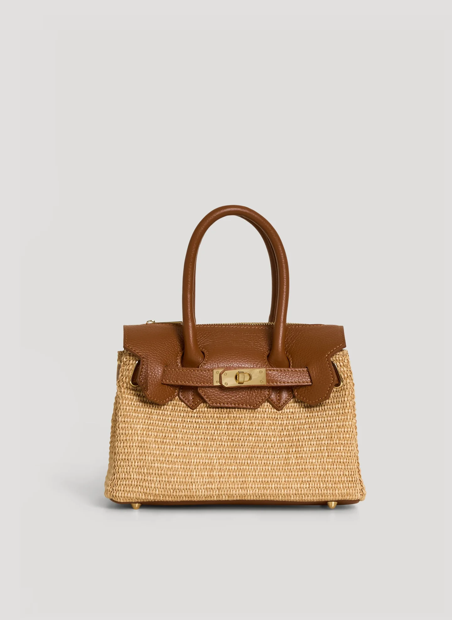 VELTRANO Montalcino Raffia | Borsa in Rafia e Pelle Made in Italy