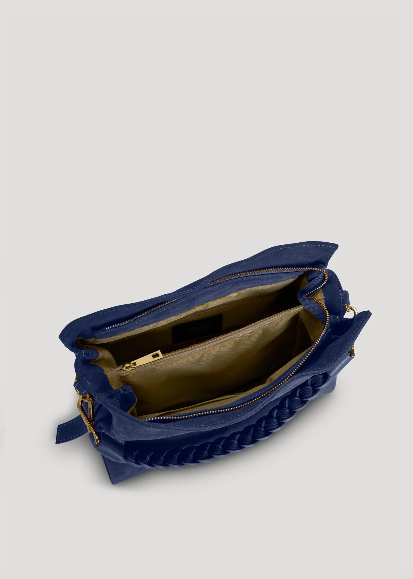 Versilia bag in navy suede leather