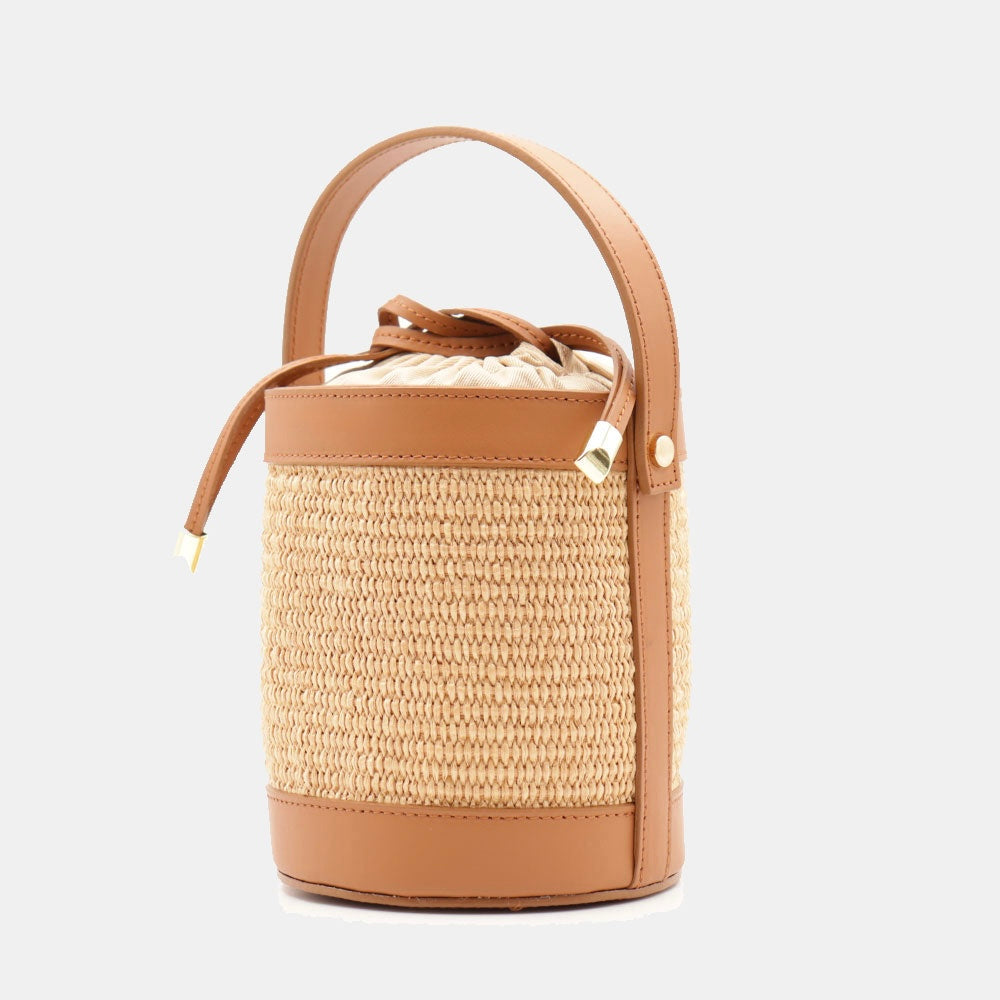 VELTRANO Pisa Raffia | Borsa Secchiello Made in Italy
