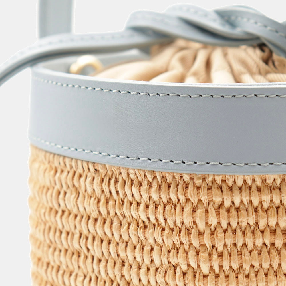 VELTRANO Pisa Raffia | Borsa Secchiello Made in Italy