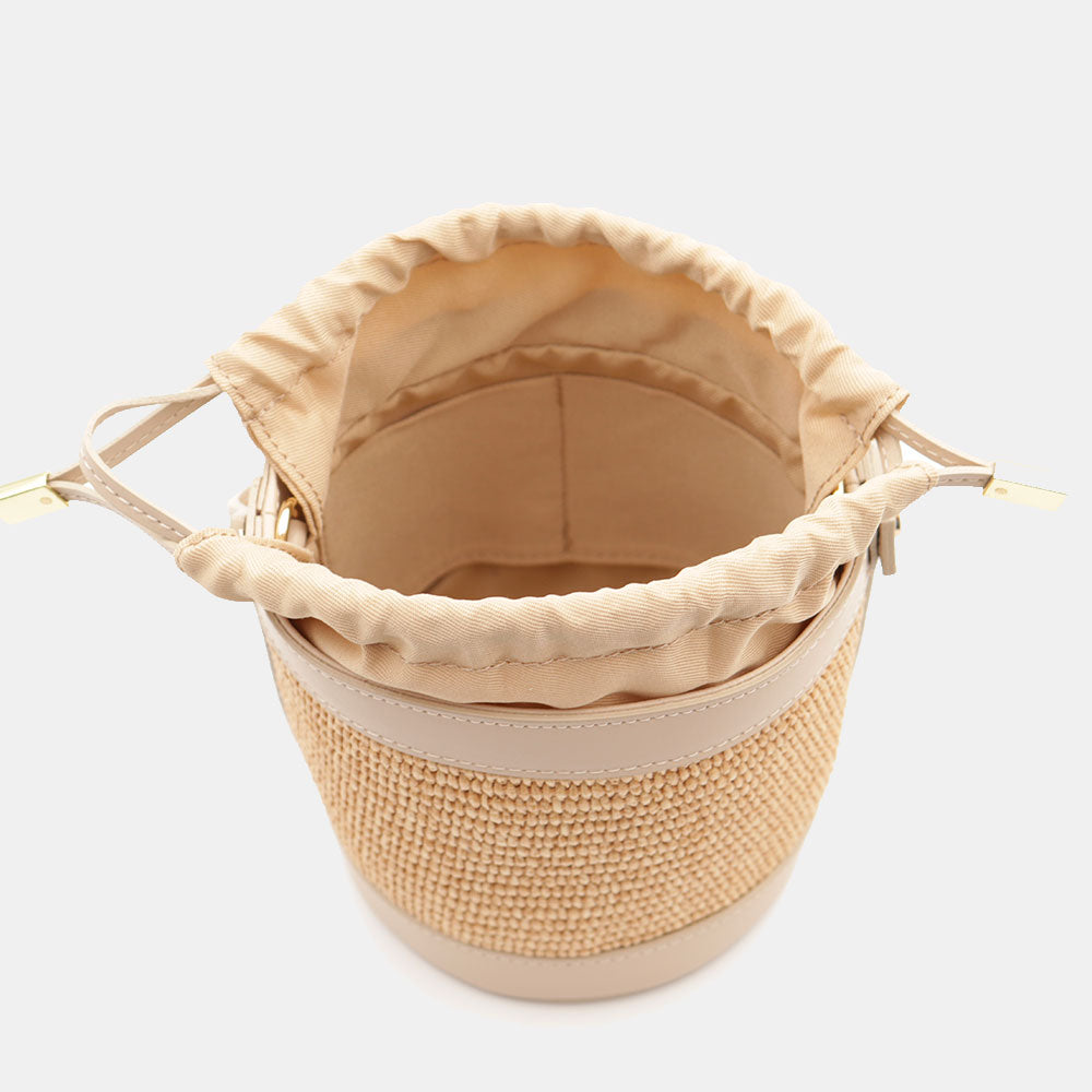 VELTRANO Pisa Raffia | Borsa Secchiello Made in Italy