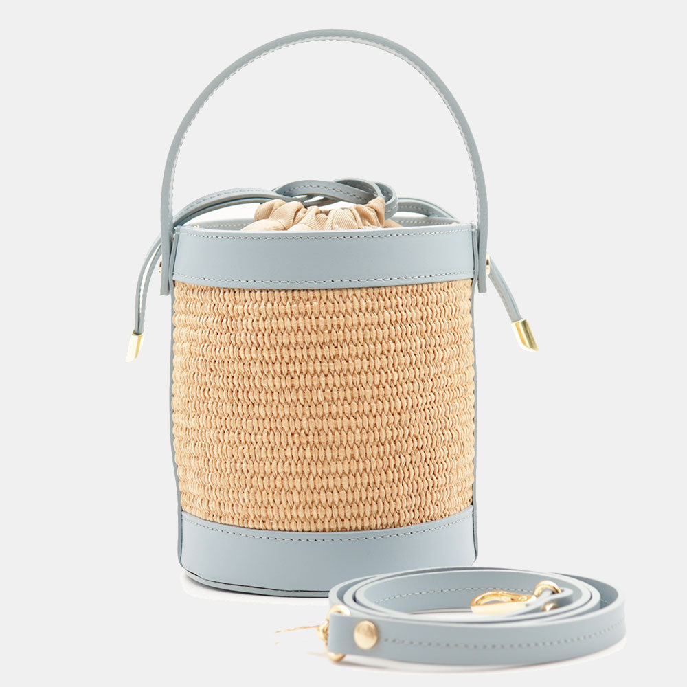 VELTRANO Pisa Raffia | Borsa Secchiello Made in Italy