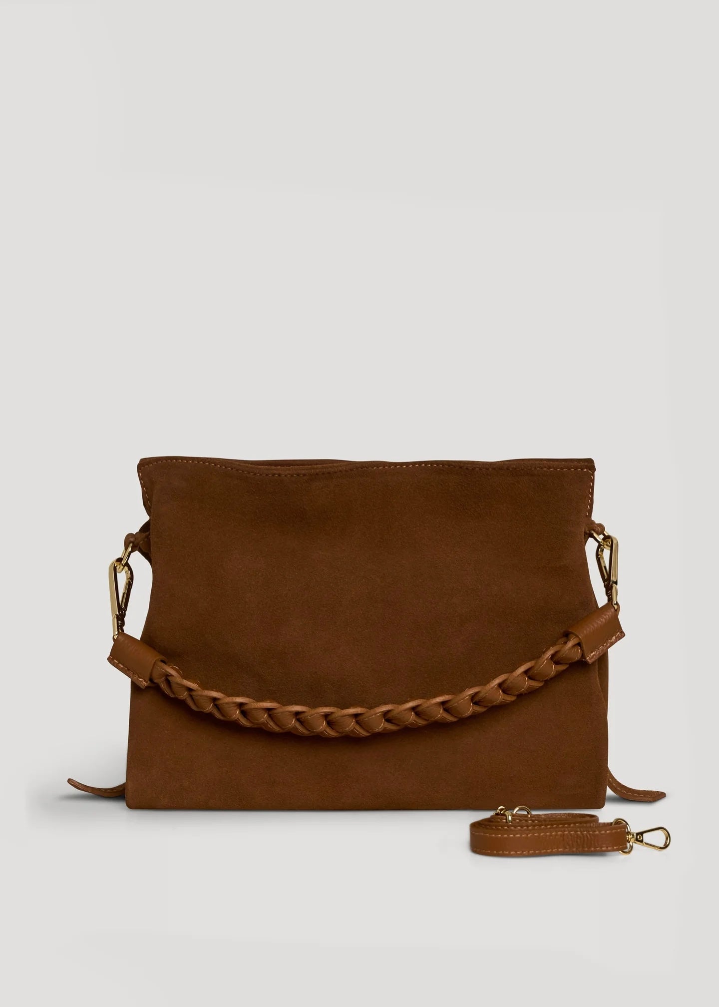 Versilia bag in cognac suede leather