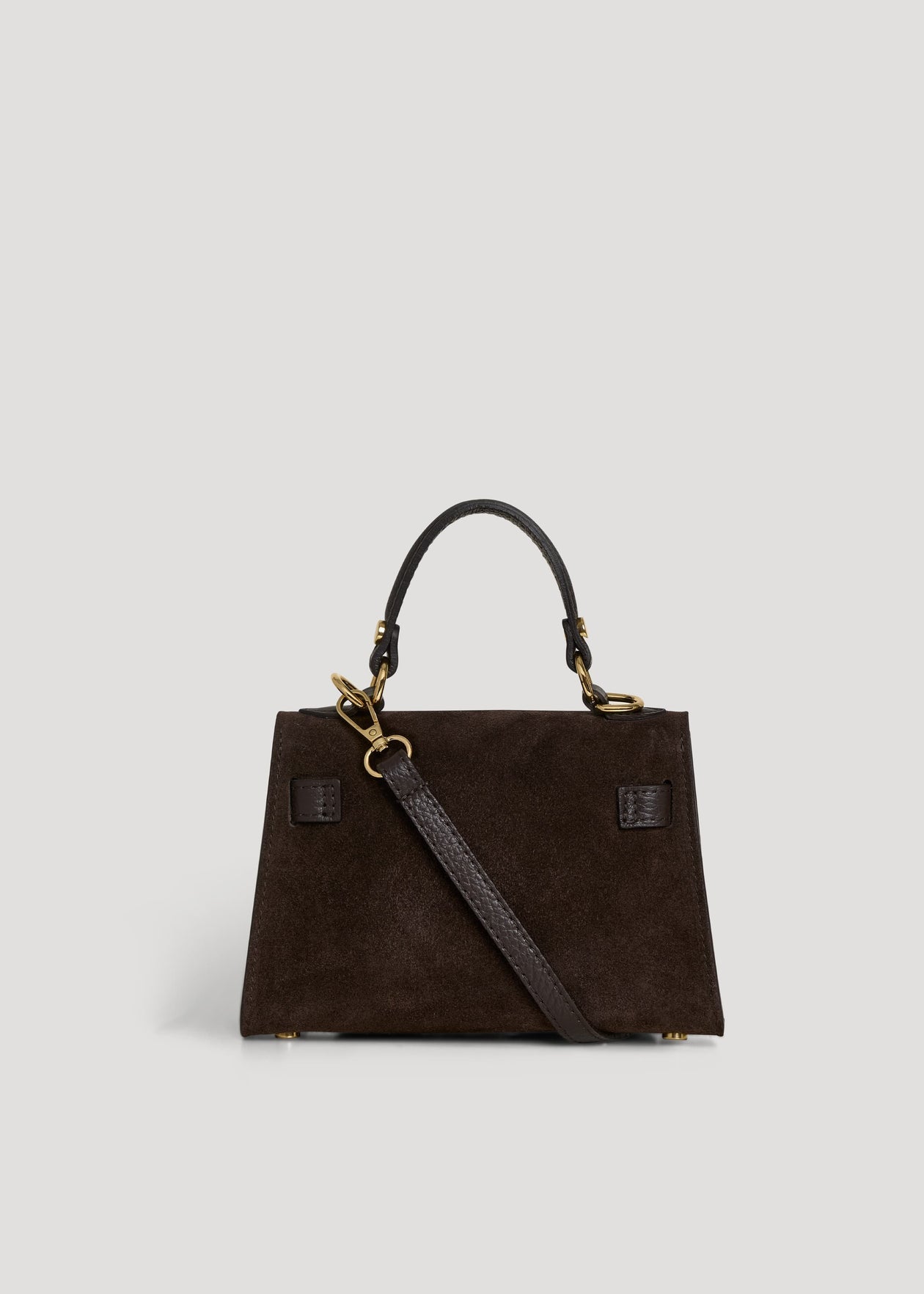 Bellagio Mini Bag in Brown Suede Leather