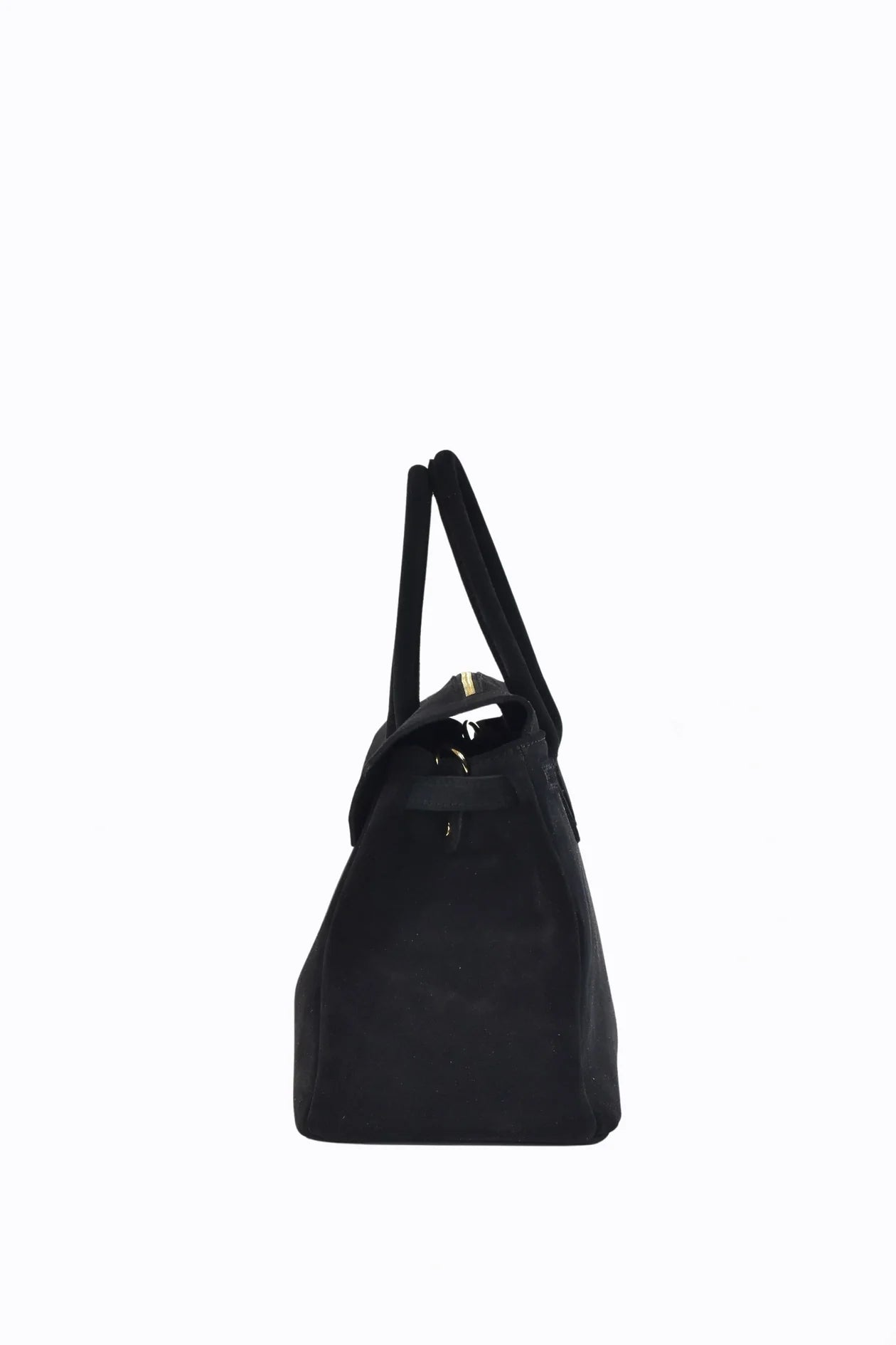 Montalcino Bag in Black Suede Leather