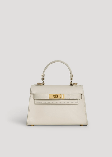 Bellagio Mini Bag in Pebbled Leather Beige