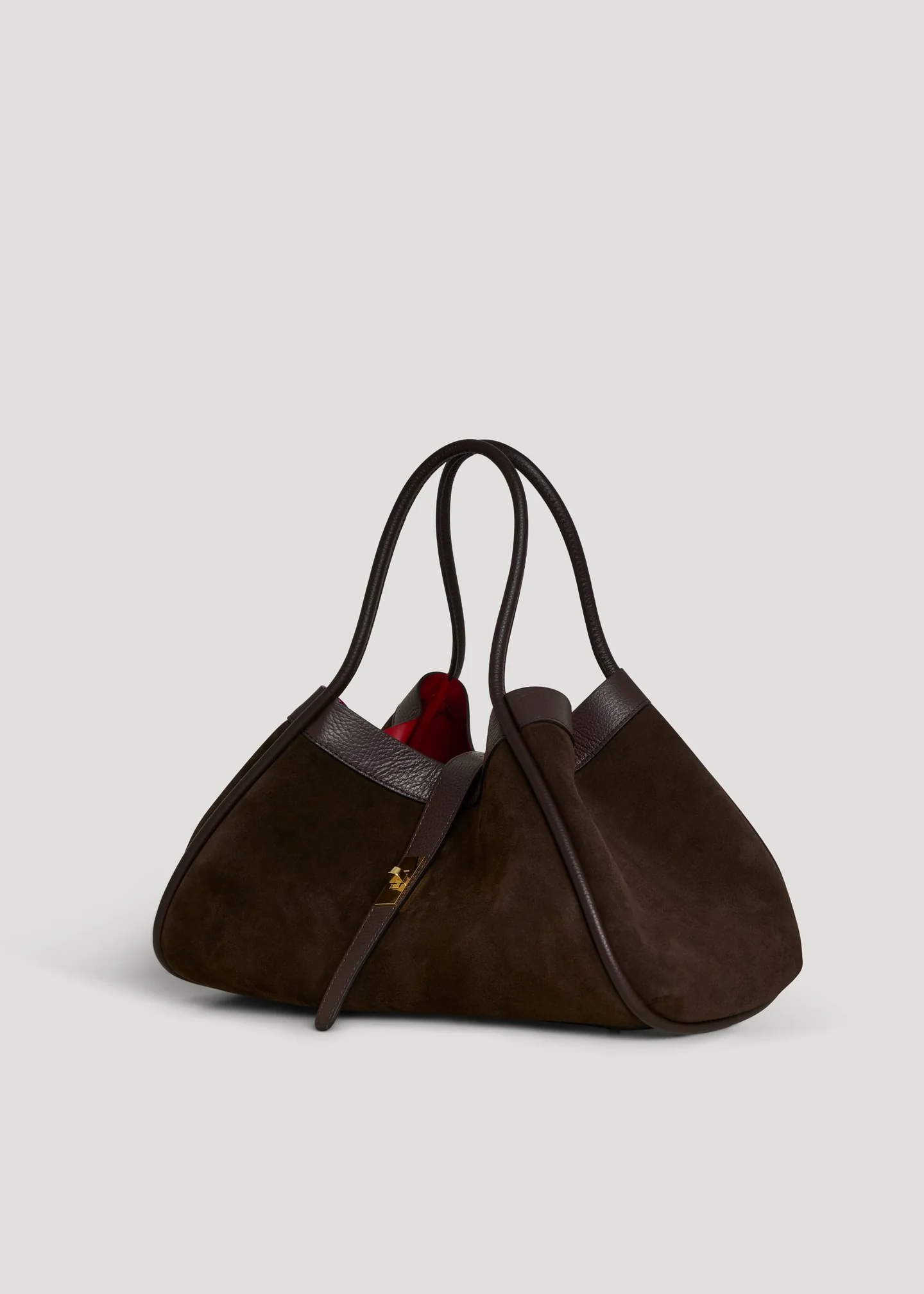 Siena bag in brown suede leather