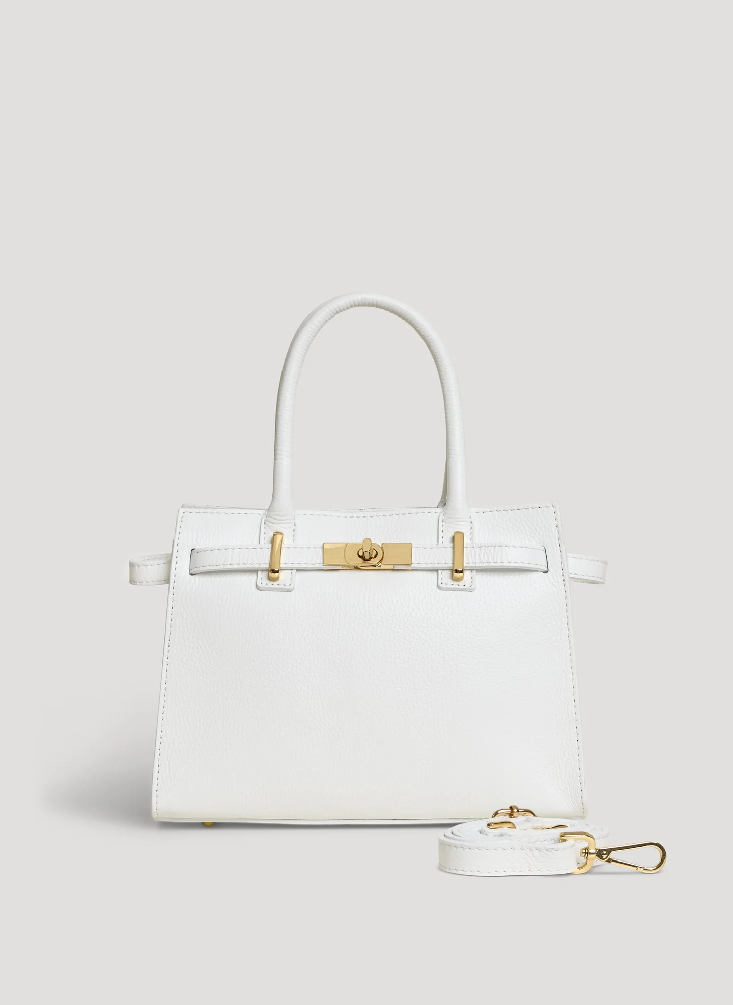 Capri Bag in Dollaro Leather White