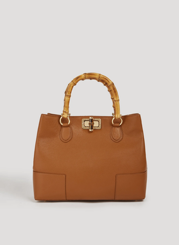 Bambù Bag in Dollaro Leather Cognac