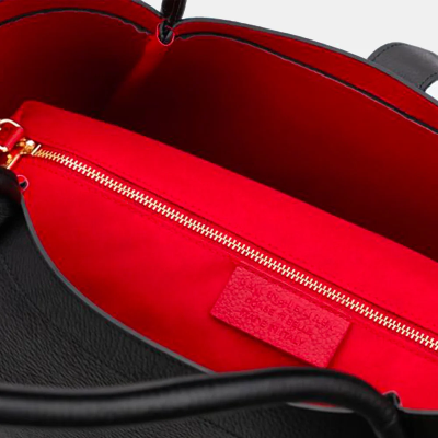 Siena Bag in Black Dollar Leather