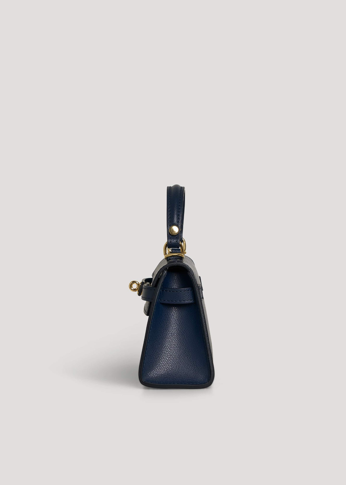 Bellagio Mini Bag in Pebbled Leather Navy