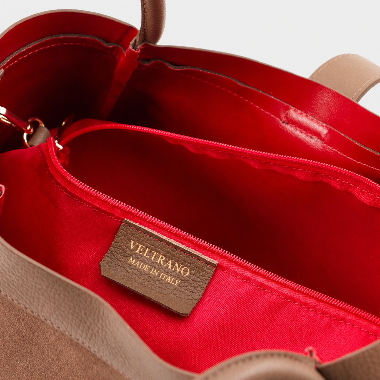 VELTRANO Lucca | Borsa Donna in Camoscio e Pelle Made in Italy