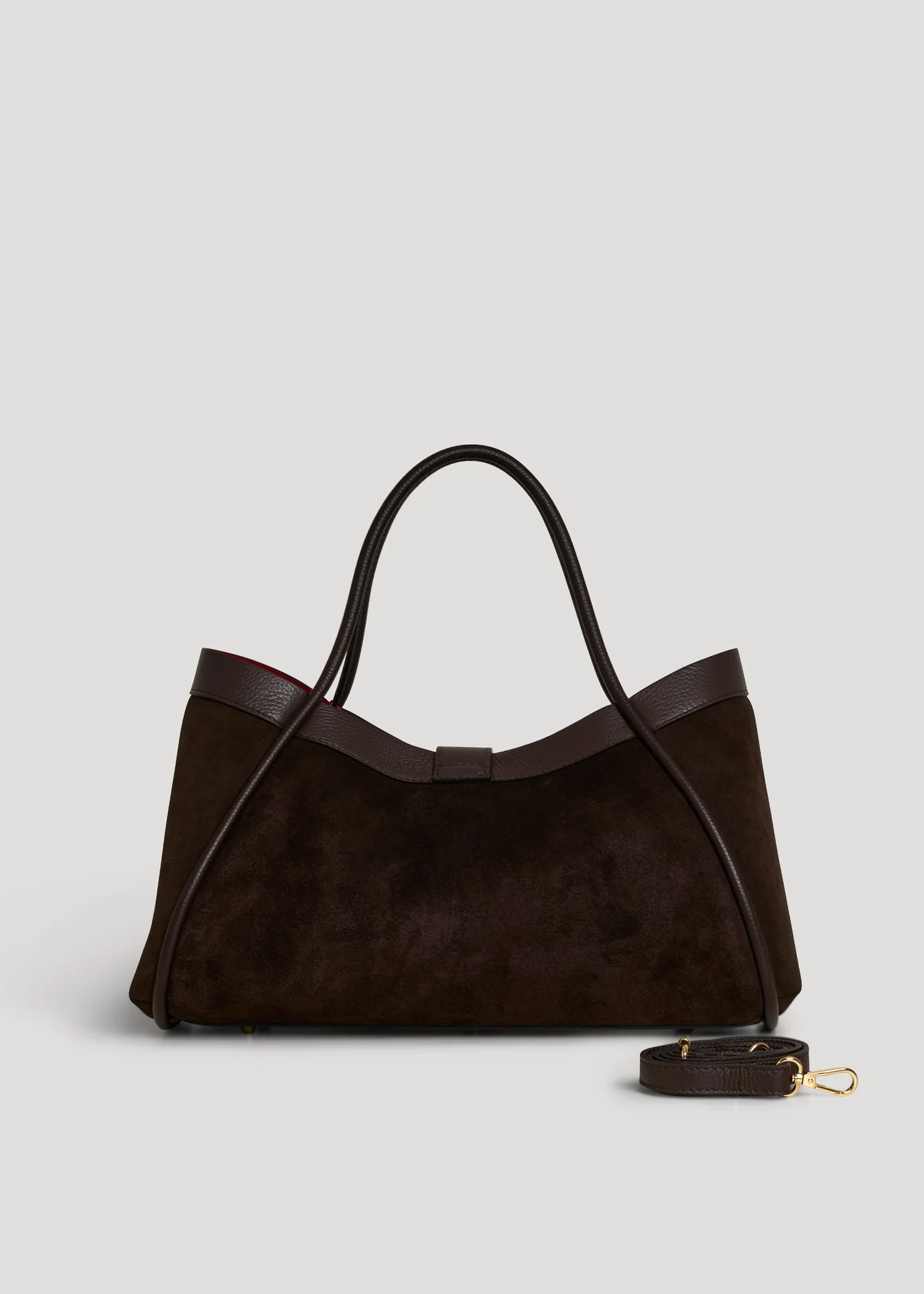Siena bag in brown suede leather