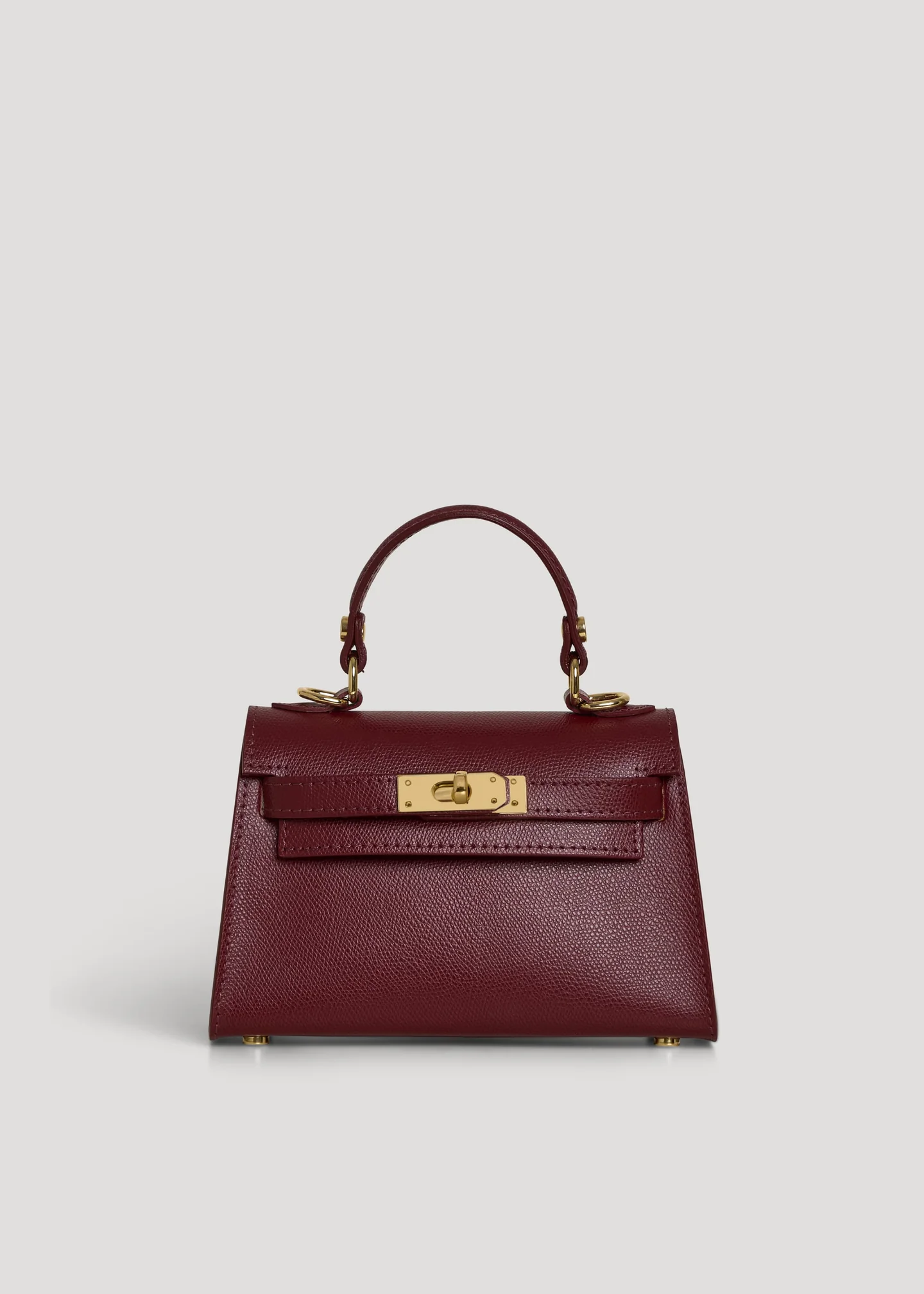 Bellagio Mini Bag in Pebbled Leather Sangre