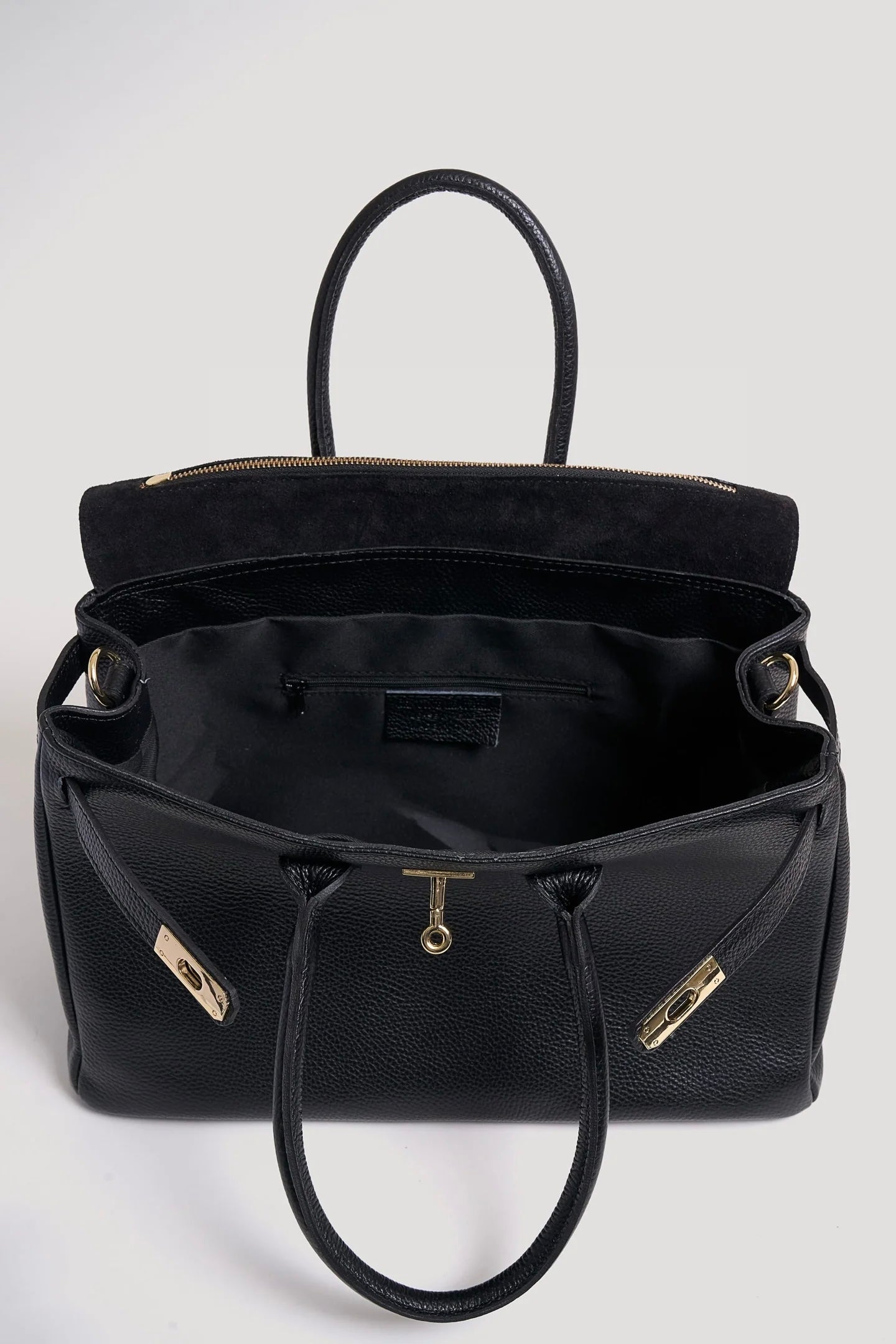 Montalcino Bag in Dollaro Leather Black