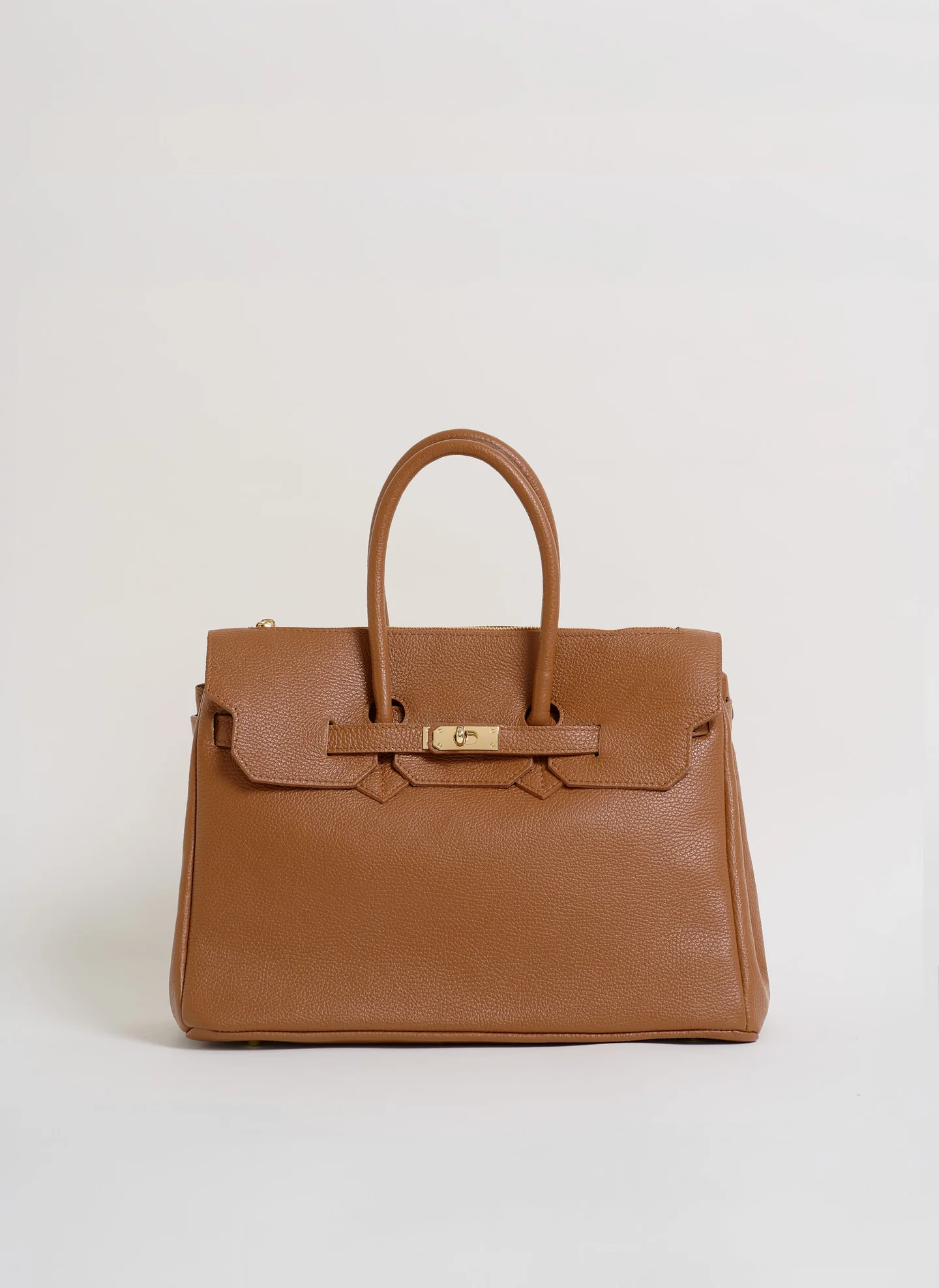 Montalcino Bag in Dollaro Leather Cognac