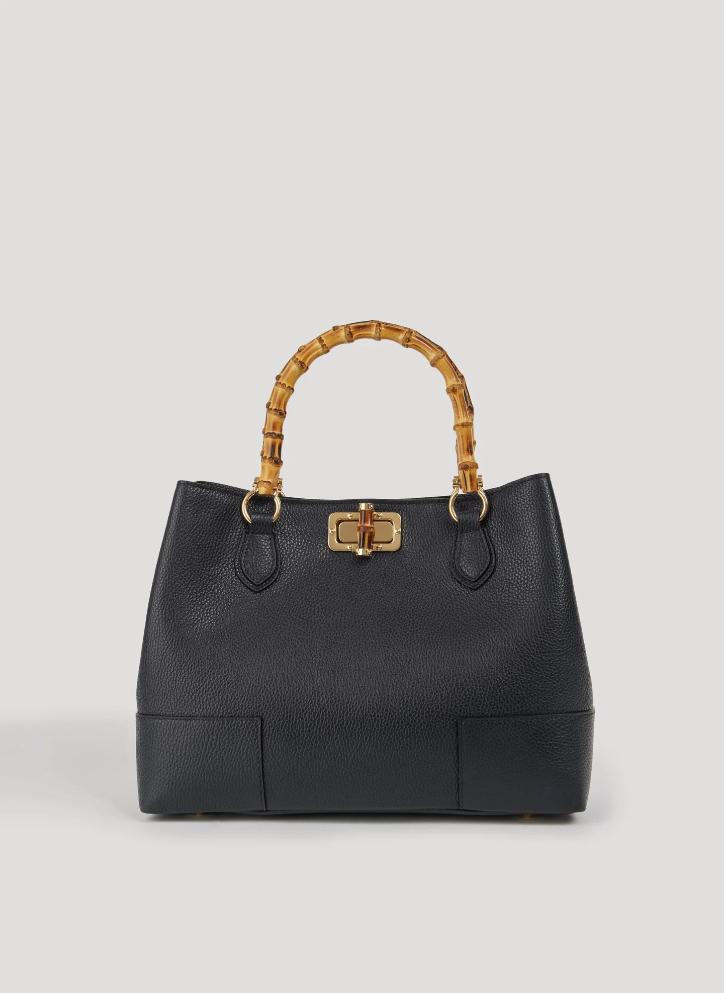 Bambù Bag in Dollaro Leather Black