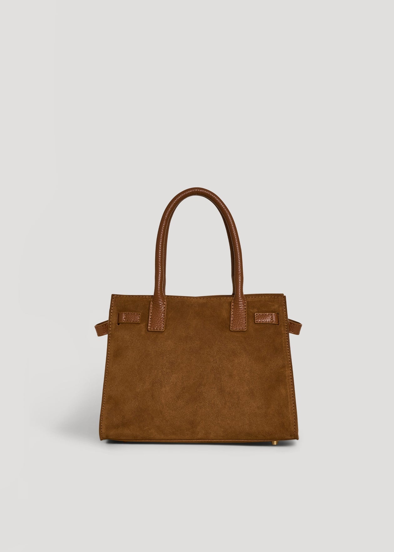 Capri bag in Cognac suede leather