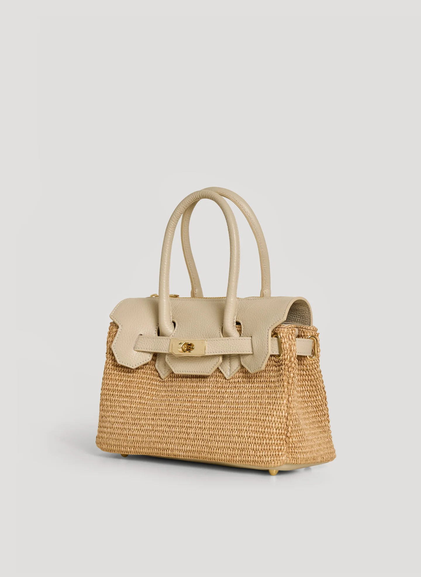 VELTRANO Montalcino Raffia | Borsa in Rafia e Pelle Made in Italy