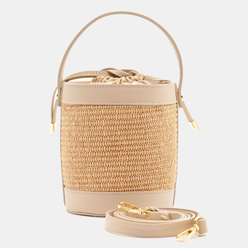 VELTRANO Pisa Raffia | Borsa Secchiello Made in Italy
