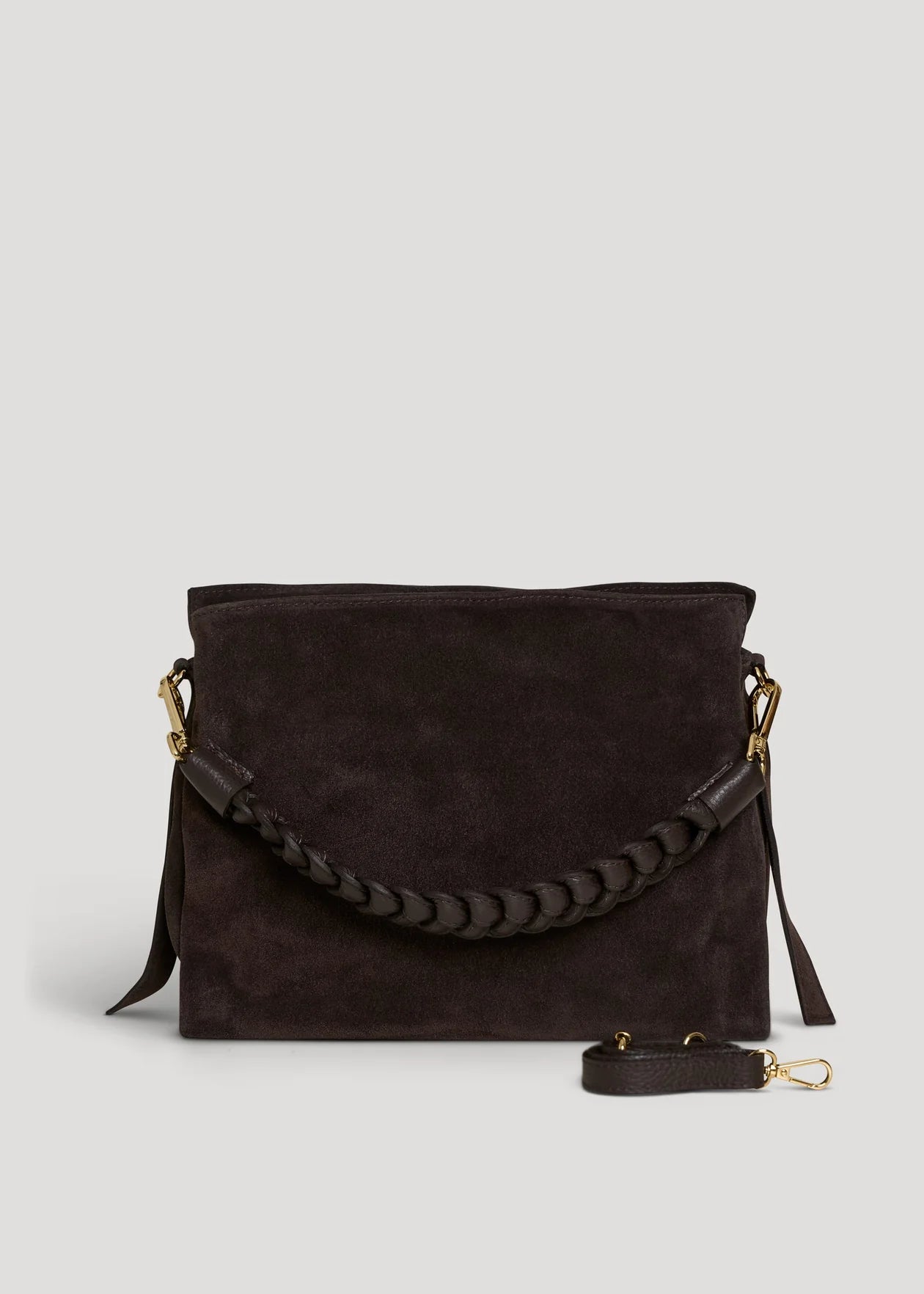 Versilia bag in brown suede leather