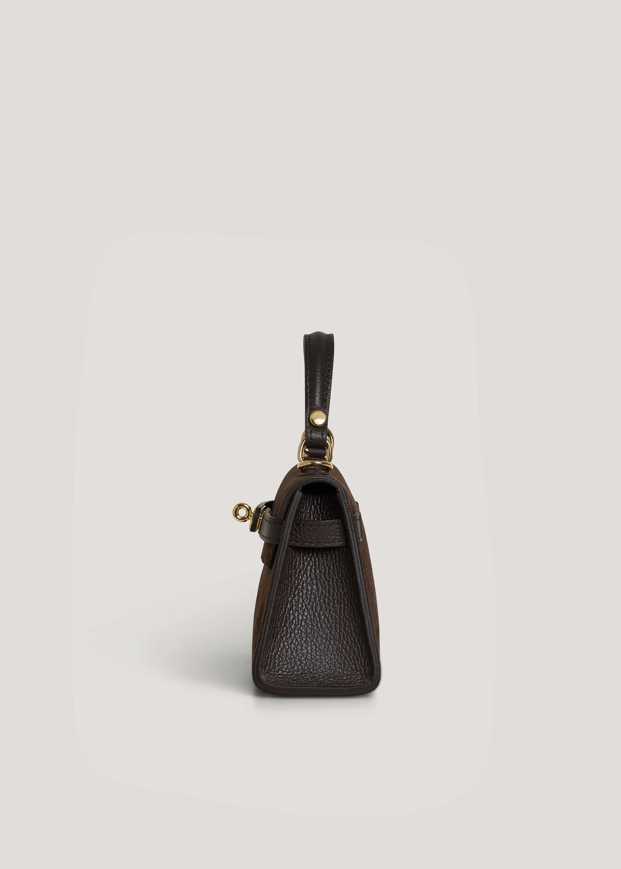 Bellagio Mini Bag in Brown Suede Leather